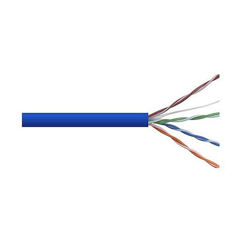 Remee 6BNSM2O CAT6 Plenum Cable, 23/4 Solid BC, No Spline, CMP, 1000' (304.8m) Pull Box, Blue