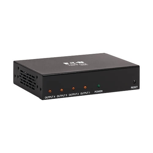 Eaton Tripp Lite B118-004-HDR 4-Port HDMI Splitter, 4K at 60 Hz, 4:4:4, Multi-Resolution Support, HDR, HDCP 2.2, TAA