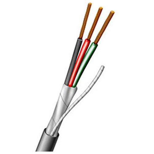 Aiphone 82220350C 3-Conductor, 22AWG, Shielded Wire, 500'