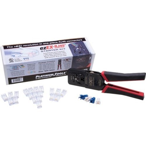 Platinum Tools 90188 EZEX Starter Kit, RJ45 Connector Design