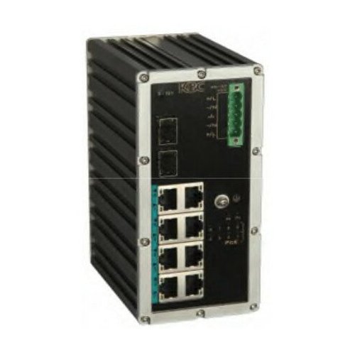 KBC Networks ESMGS8-P2-L-B 9-36V Input 10-Port Managed Gigabit PoE+ Switch