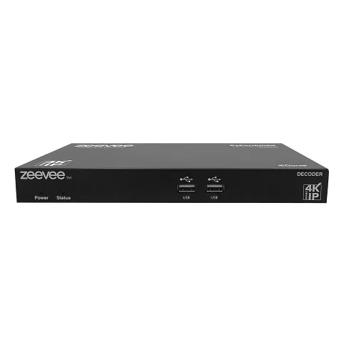 ZeeVee ZUHD60-1DA ZyPerUHD60 Decoder, Single LAN with Dante, AV Over IP, 1 Gbps, Compressed 4K