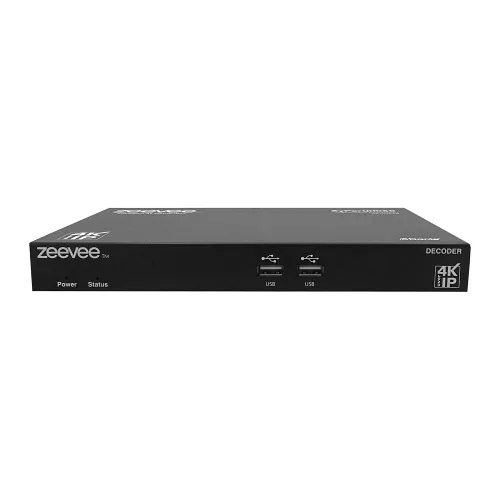 Kramer ZUHD60-2DA HDMI 2.0a Dante-Enabled AVoIP Decoder, Dual LAN with Dante