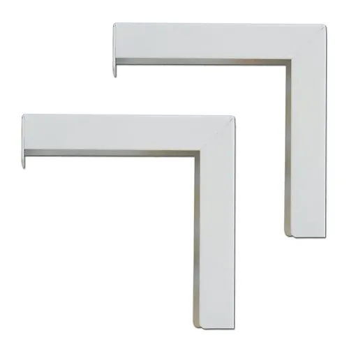 Elite Screens ZVMAXLB6-W 6" Wall Hanging L-Brackets, Pair