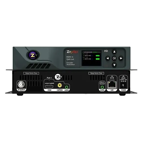ZeeVee ZvPro810i-NA HD Video Encoder / QAM Modulator, 1 HDMI Video Input Up to 1080i/1080p, Embedded Digital Audio or Analog Audio Input