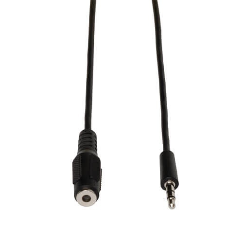 Tripp Lite P311-006 3.5mm Mini Stereo Audio Extension Cable for Speakers and Headphones, Male / Female, 6' (1.83m)